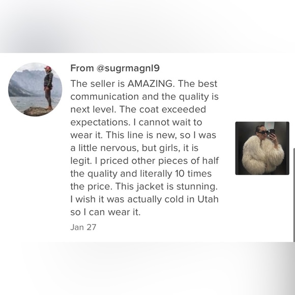 KOIR 100% pure Monogolian lamb Fur Coat ivory helsa revolve - Picture 11 of 15